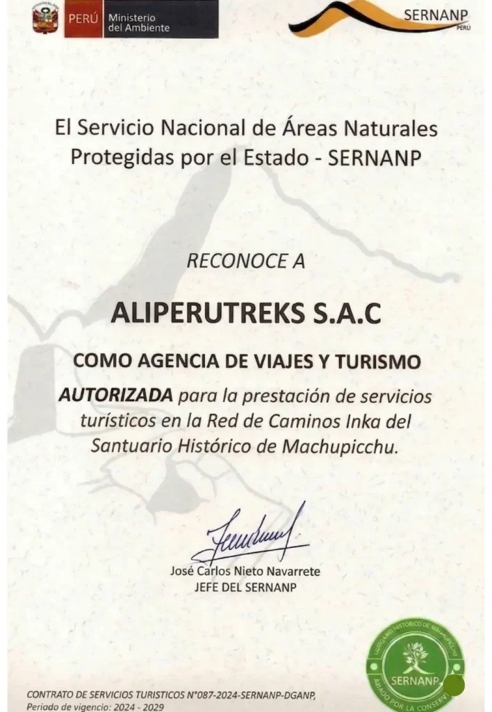 Official Inca Trail permits 2026
