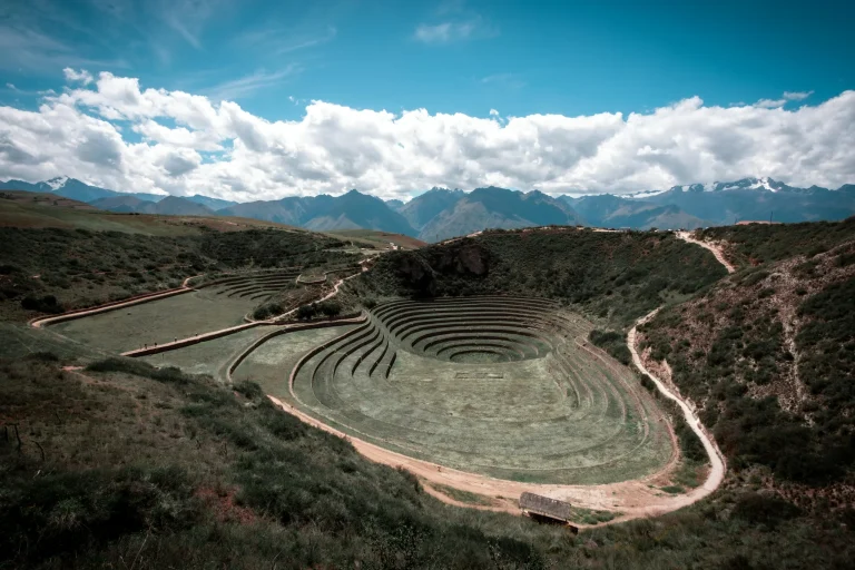 El complejo arqueológico de Moray, ubicado en el Valle Sagrado de los Incas.