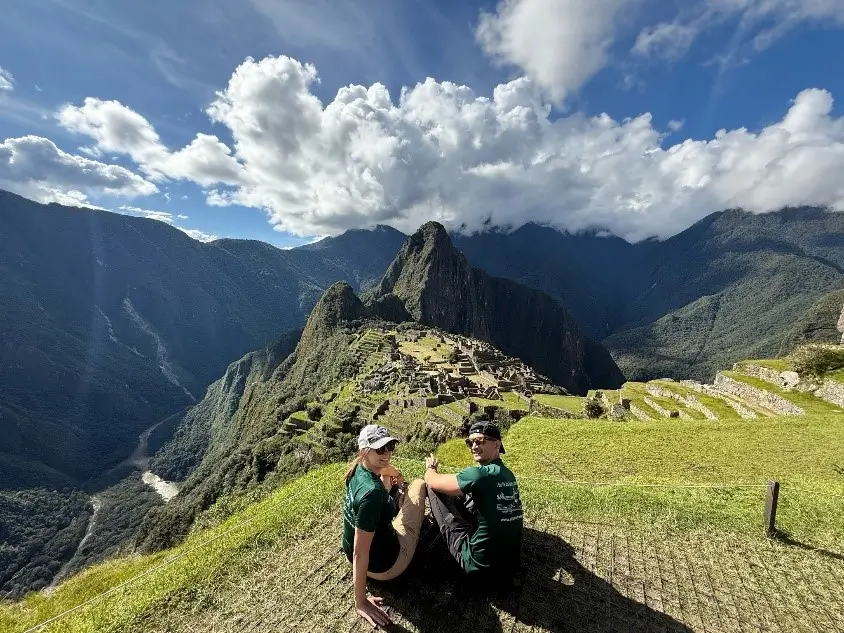 Hikers in Machu Picchu: Inca Trail tour completed