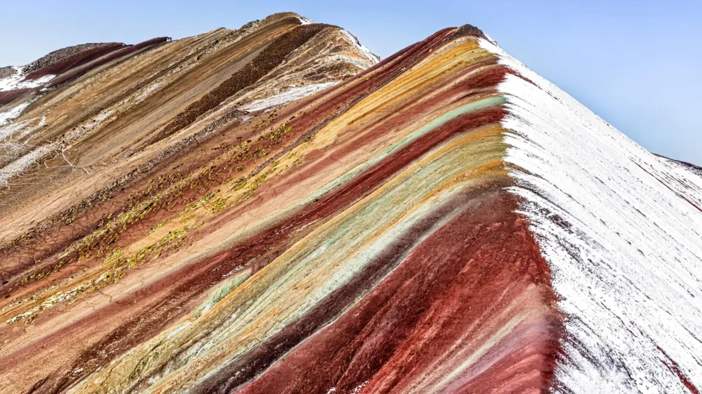 Panoramic View of Vibrant Rainbow Mountain