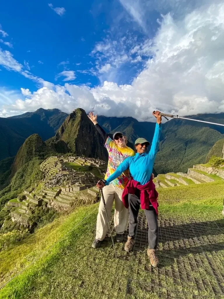 Panoramic view of the Inca citadel of Machu Picchu