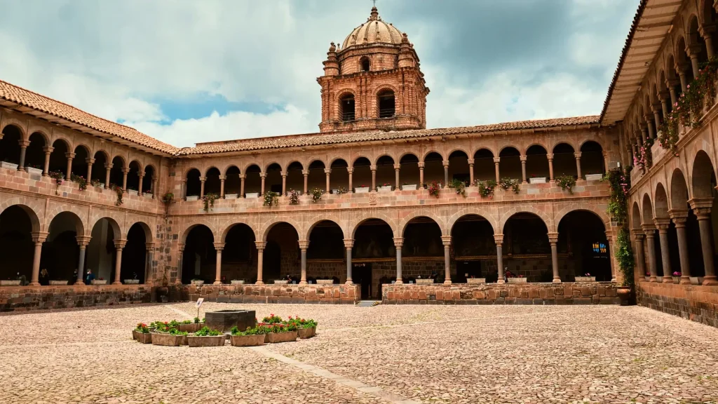 Qorikancha Colonial Courtyard Cusco Peru