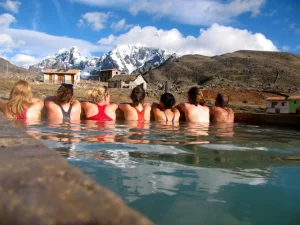 Relaxing in High Altitude Hot Springs