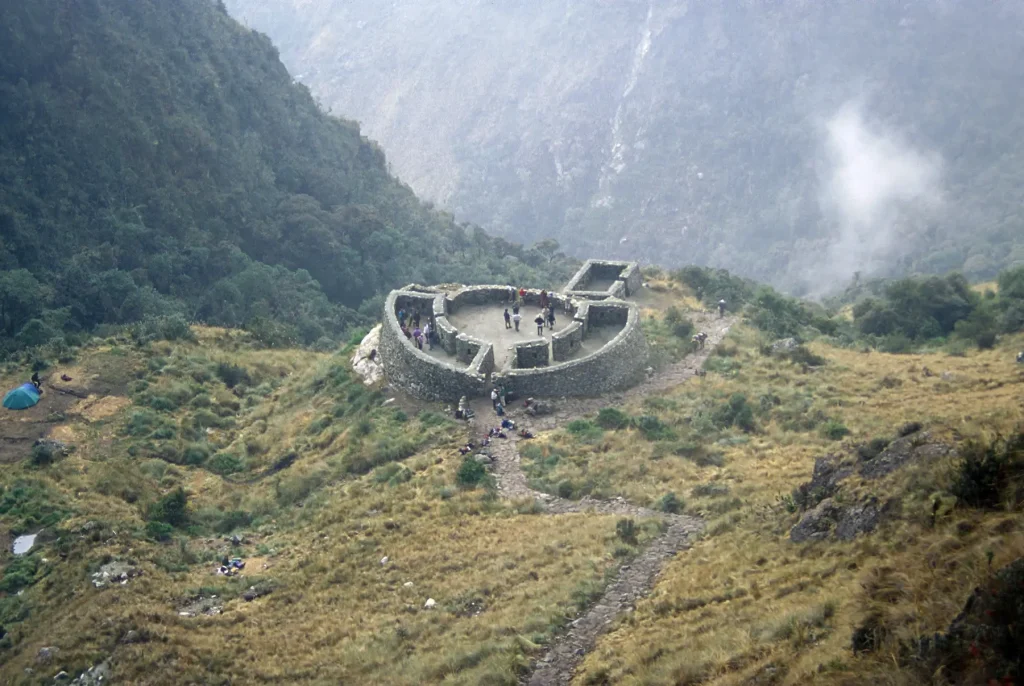 Runkurakay Archaeological Site, located along the Inca Trail