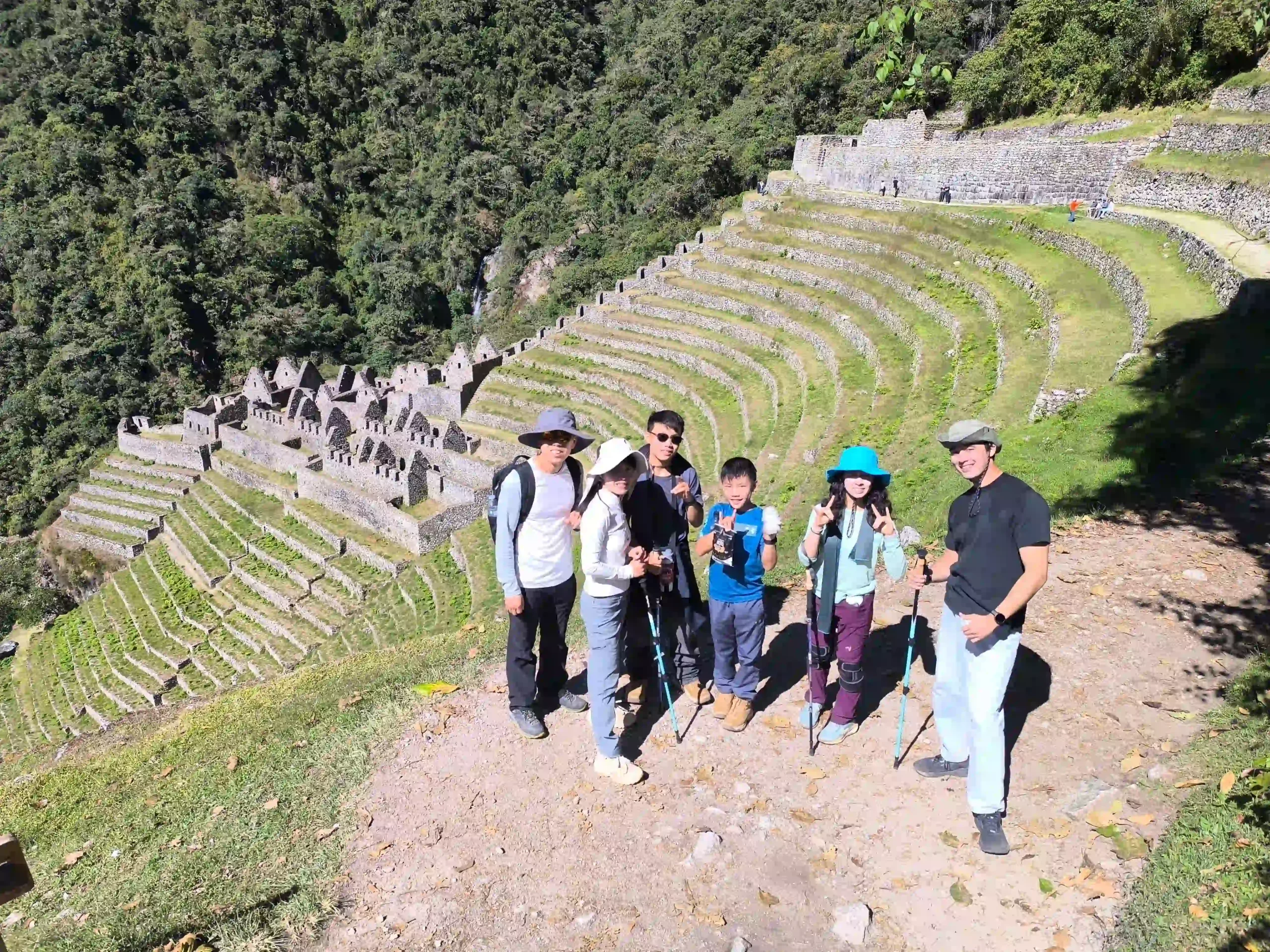The Inca Trail with Children via Wiñay Wayna