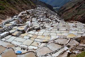 The Maras Salt Mines, located in the Sacred Valley of the Incas in Cusco