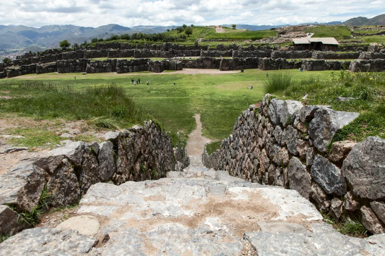 The ceremonial fortress of Sacsayhuamán, located just 2 km from the city of Cusco