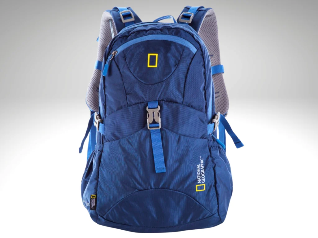 Trekking backpack with comfortable mesh straps