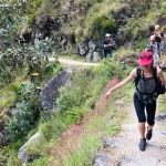 Hikers on the two-day Short Inca Trail